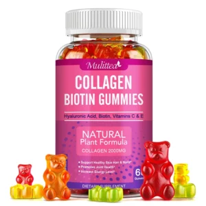 Collagen Gummies with Biotin for Hair Growth Skin Care Brighten Skin