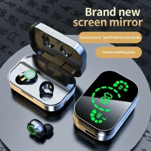 Wireless Earbuds With Digital LED Battery Display,