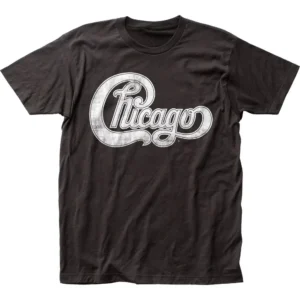 Chicago Logo Mens T Shirt New Black